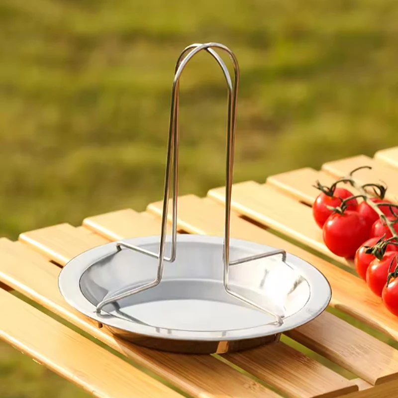 Outdoor Camping Thickened Barbecue Grill Fork Chicken Roasting Chicken Rack Carbon Steel Baking Non-stick Roasting kitchen utensils camping cookware camping cookware set