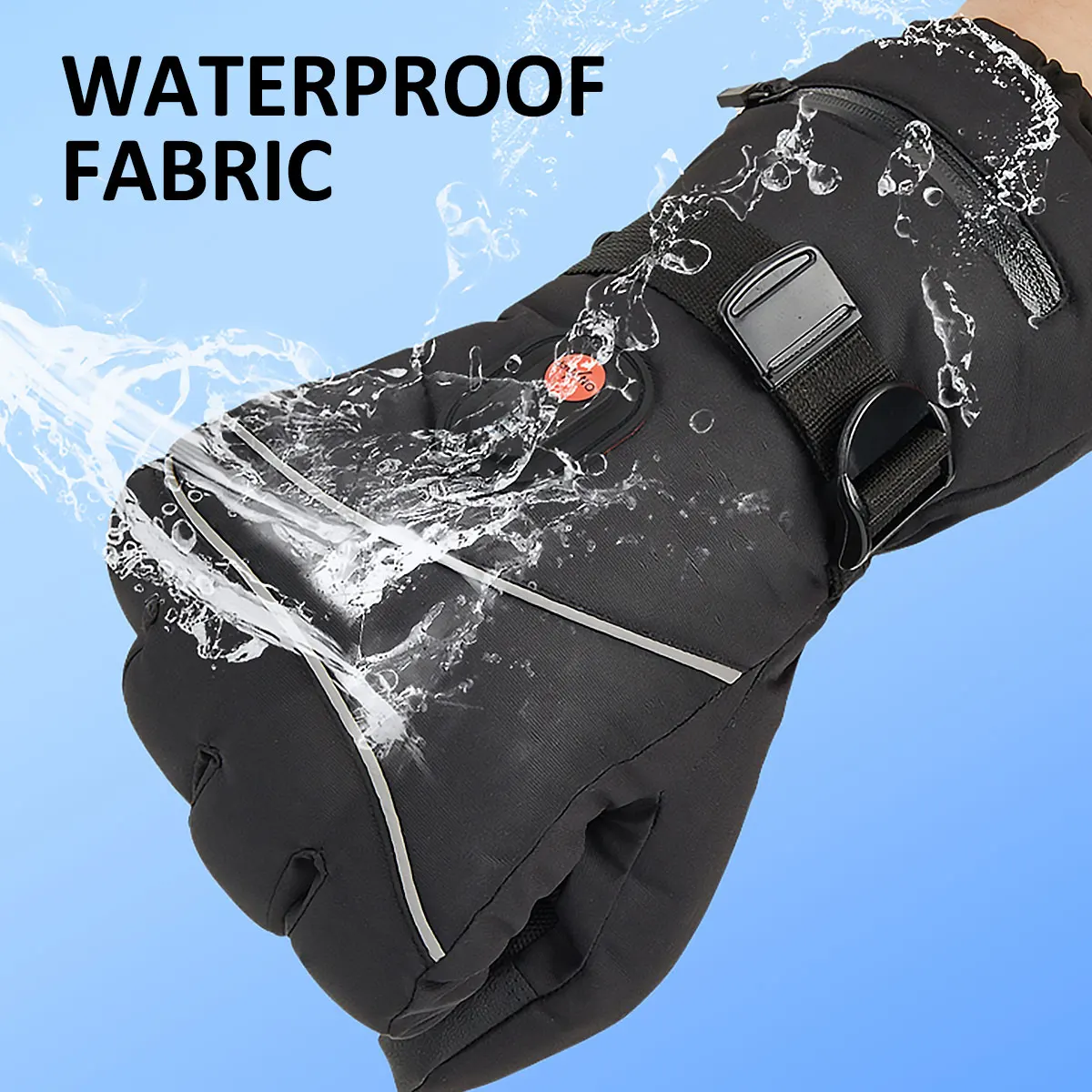 USB Electric Heated Gloves with 3 Mode Warm Heated Gloves Motorcycle Thermal Touch Screen Waterproof