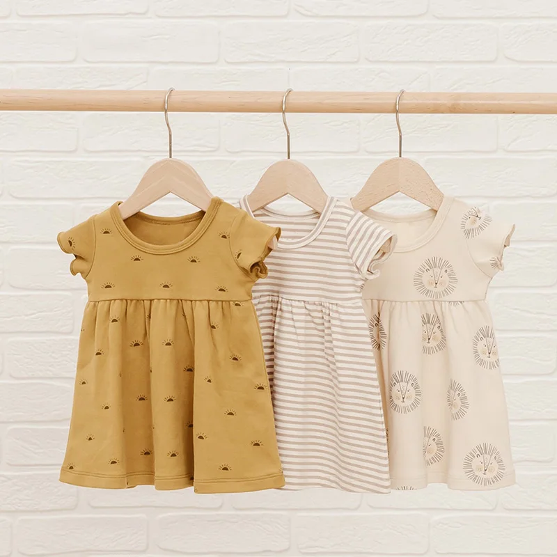 

Jenny&Dave Wind Baby Summer Cotton Skirt European and American Girl Baby Dress Girls' Outgoing Children's Clothing 6-18 Months