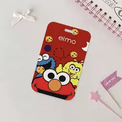 Anime Sesame Street ID Badge Holder with Lanyard Neck Strap for Office and School Credentials (Z1)