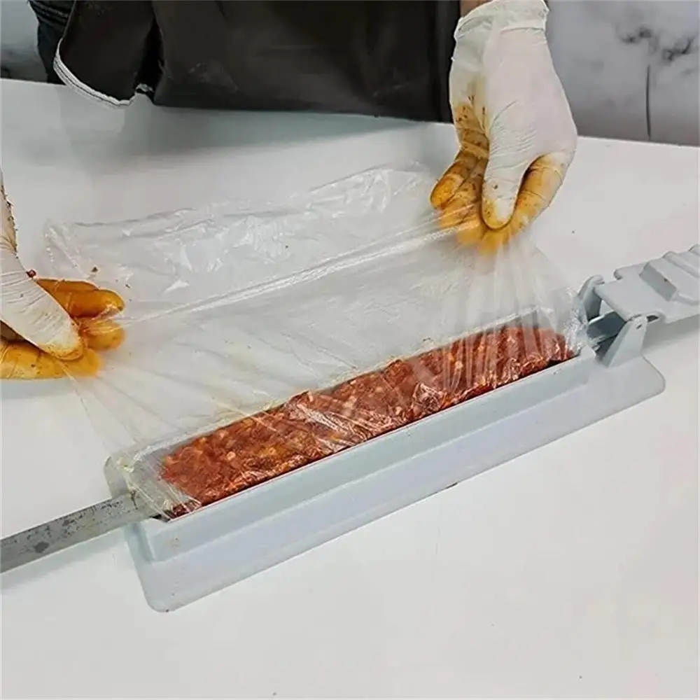 Única linha Kebab Maker, carne Espeto imprensa máquina, reutilizável  plástico churrasco preparação ferramenta, novo - AliExpress