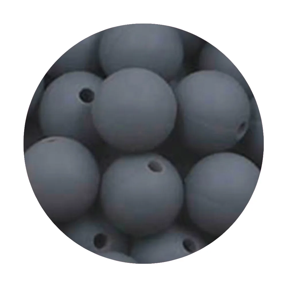 Silicone Round Focal Beads Set - DIY Jewelry Crafting Kit (50 pcs)