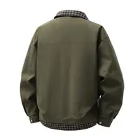 Plus Size 8XL Autumn Men's Casual Jackets Fake 2 Pcs 2025 Spring New Zipper Big Pockets Windbreaker Windproof Loose Coat Male 2