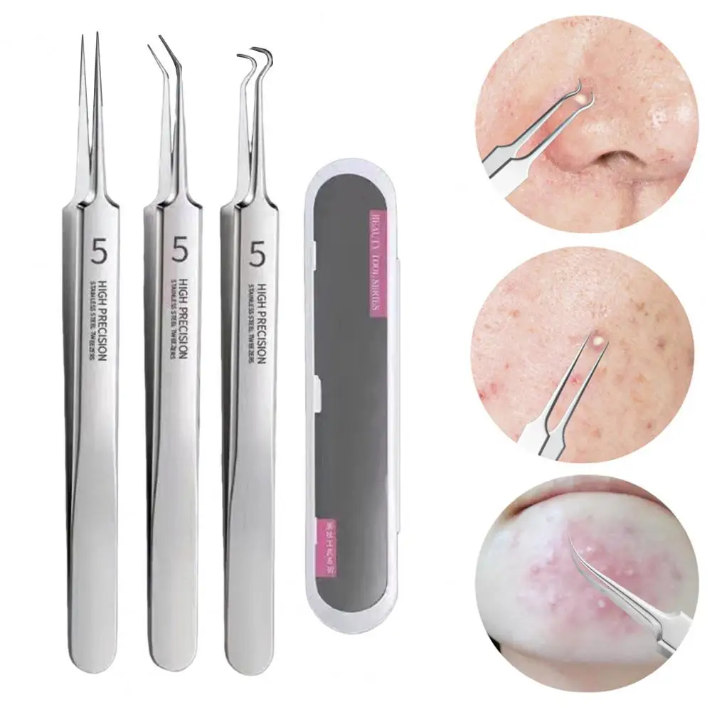 Professional Blackhead Remover Kit Blackhead Extractor Set Professional Remover Tweezers for Healthy for Complexion
