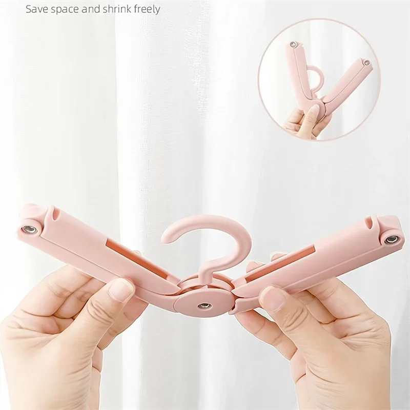 3 Pack Foldable Travel Hanger Outdoor Portable Clothes Hangers Multi-functional Rack Space Saving Non-slip Easy Storage