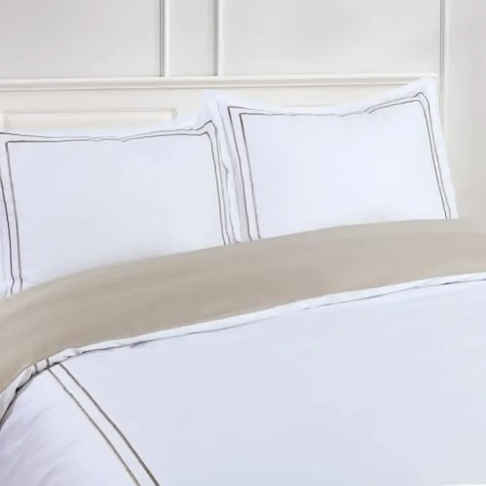 6-Piece Cotton Sateen Queen Size Duvet Bedding Set with Premium Quality 400TC Flora Hotel Collection Breathable Cozy and Luxury