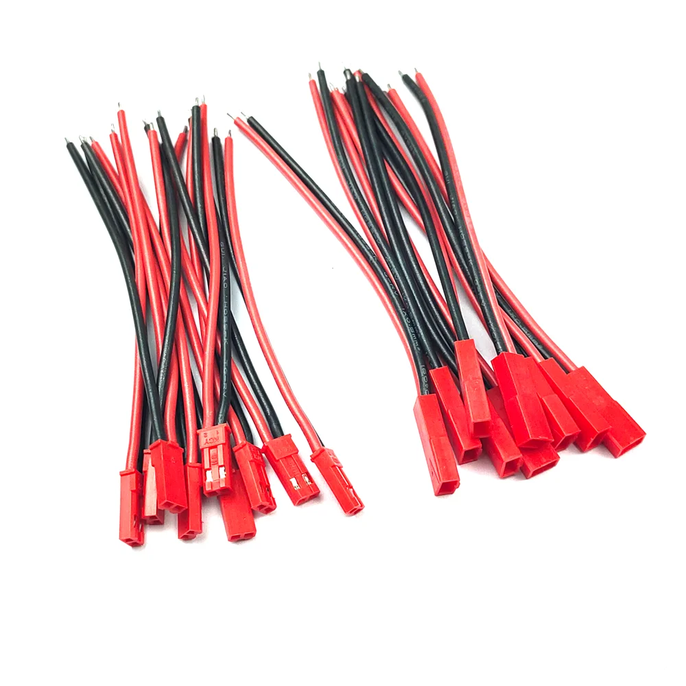 thumbnail image 2 of SIM&NAT 20 Pairs JST Connectors - 20 AWG 2 Pin Silicone Wire For RC Toys & Batteries 2 of 12