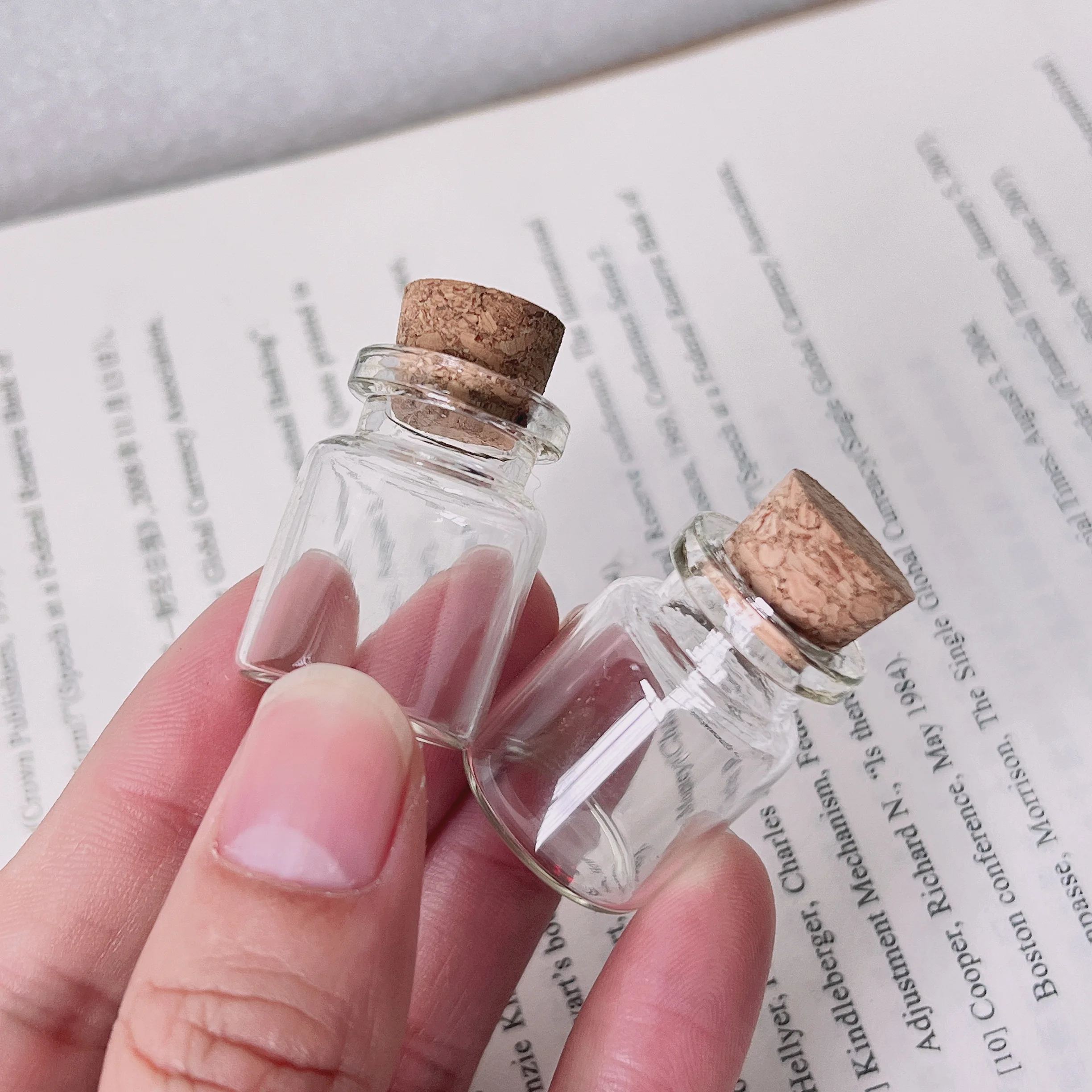 50/105/210 Pcs 5ml Small Glass Jars with Cork Mini Decorative Bottles for Home Decor Wishing Bottles Craft Storage DIY Container 2