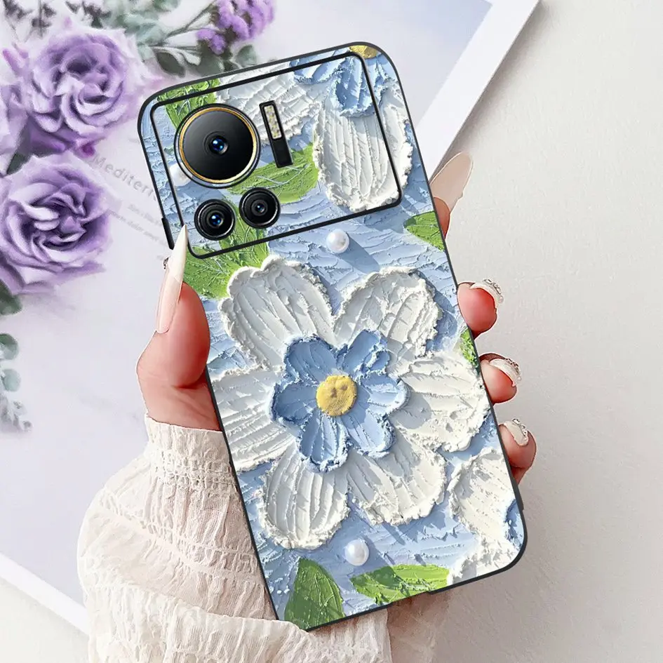 Stylish Flower Butterfly Soft Silicone Phone Case Cover