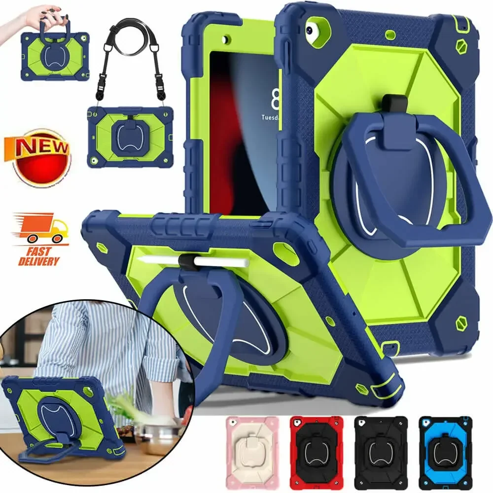 Ultimate Rugged Tablet Armor Case with Rotating Handle and Stand