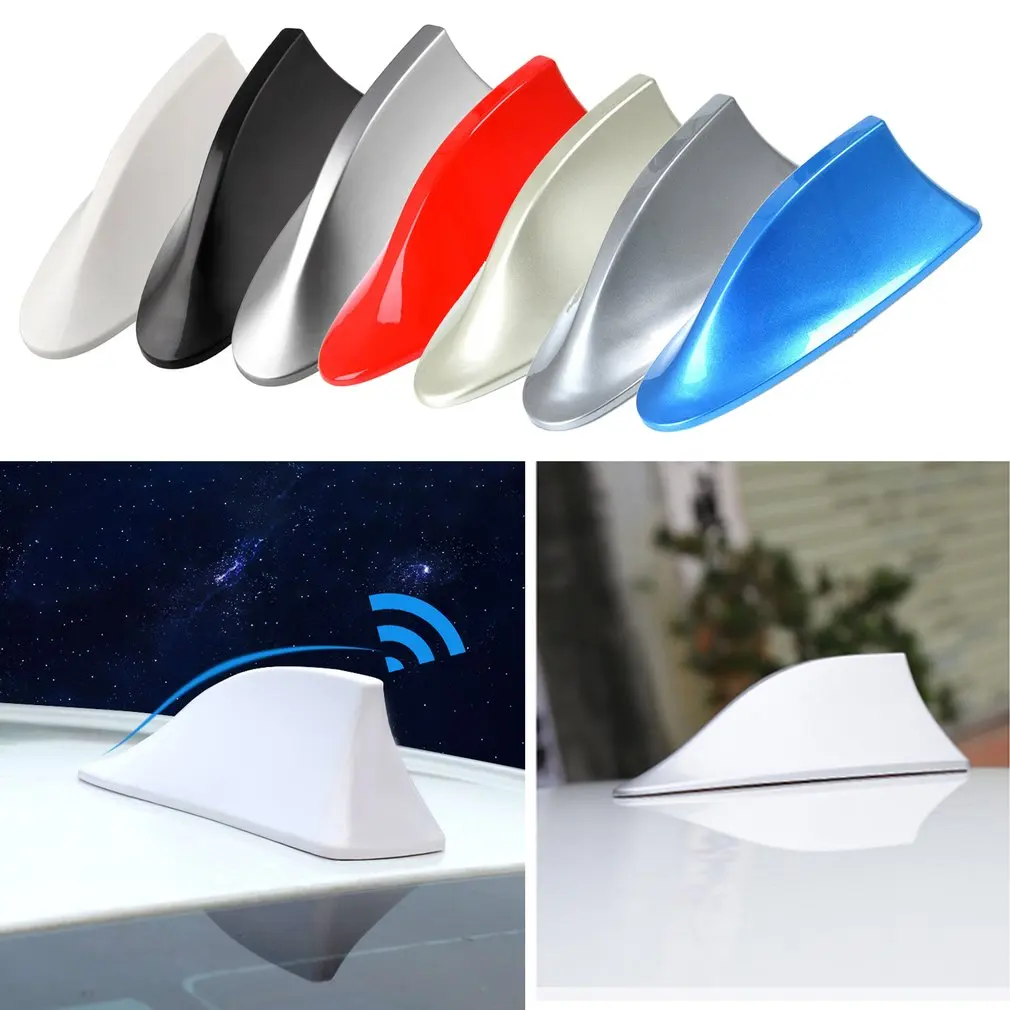 

2023 Universal Car Shark Fin Antenna Auto Radio Signal Aerials Roof Antennas for BMW/Toyota/Hyundai/VW/Kia/Nissan Car Styling