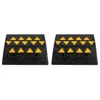 2pcs Heavy Duty Rubber Curb Ramps Driveway Threshold Ramp for Car Vehicle Motorbike Wheelchair 2