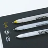 Permanent Art Paint Marker Set 0.7mm White Gold Silver Gel Pen Metalic Marker Pens for Kids Black Paper Writing Painting 2