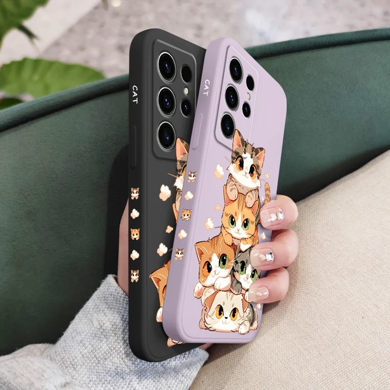 Adorable Soft Cat Design Phone Case Cover