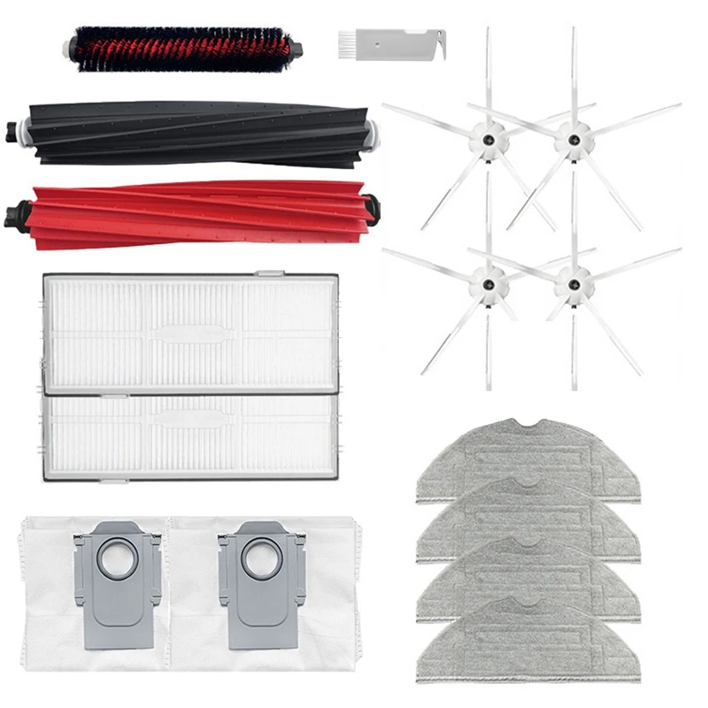 

Запчасти для пылесоса Roborock S8 PLUS S8 + S8 Pro Ultra G20, основная боковая щетка, швабра, фильтр НЕРА, аксессуары для очистки