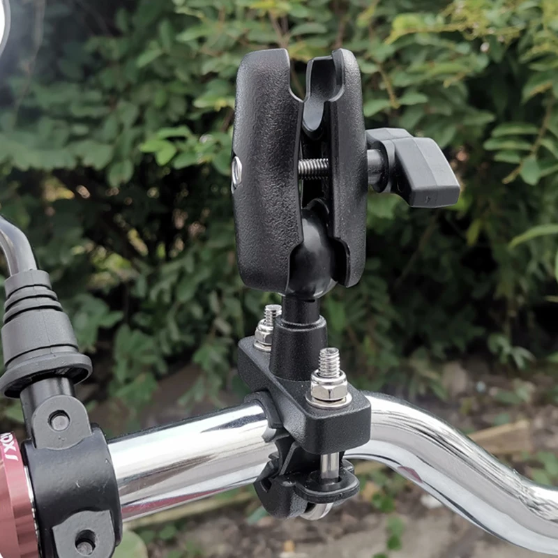 Base di montaggio per morsetto per manubrio a sfera da 1 pollice per supporto per telefono per moto con braccio a doppia presa, supporti Ram compatibili  44
