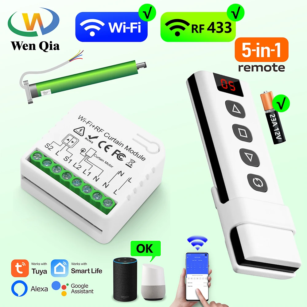 WiFi-RF-Roller-Shutter-Curtain-Switch-Tuya-Smart-Module-for-Window ...
