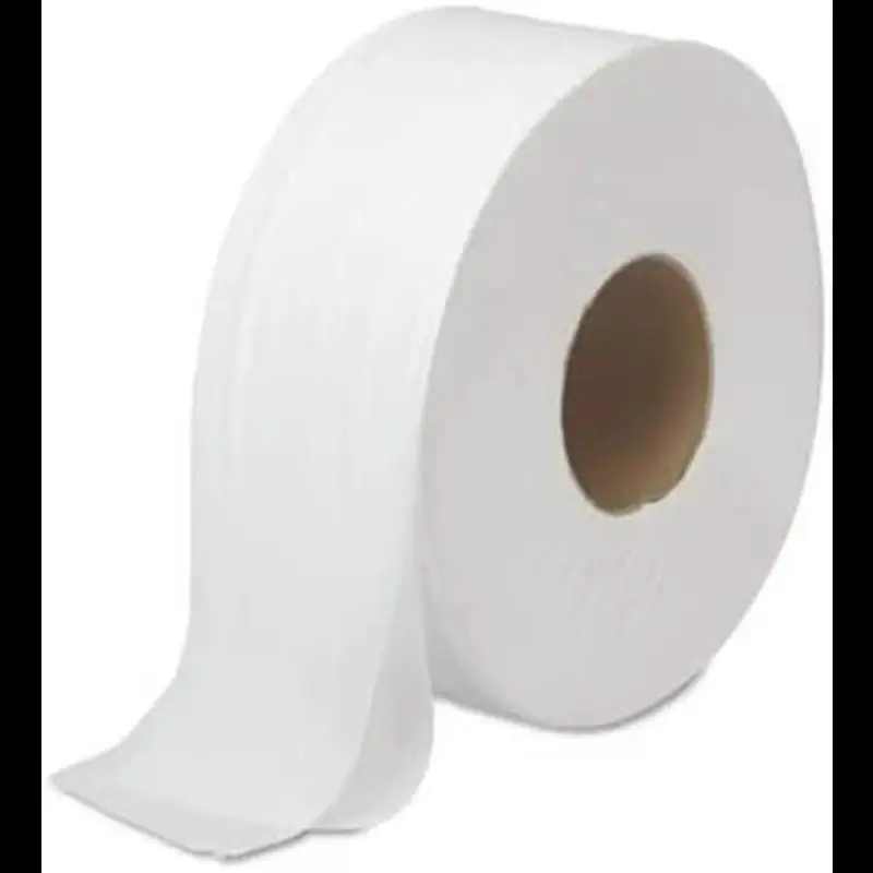 

Toilet Paper, Septic Safe, Jumbo, 2-Ply, White, 3.5" x 1000 ft, 12 Rolls/Carton