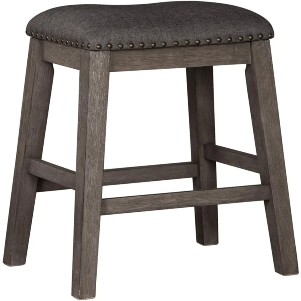 

Rokane Modern Farmhouse 24" Counter Height Upholstered Barstool, 2 Count, Light Brown