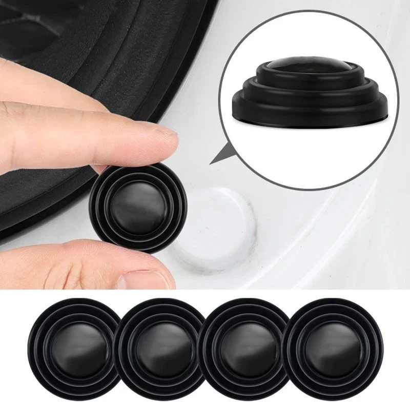 4pcs Car Door Shock Absorbing Pads Trunk Sound Insulation Pad Universal