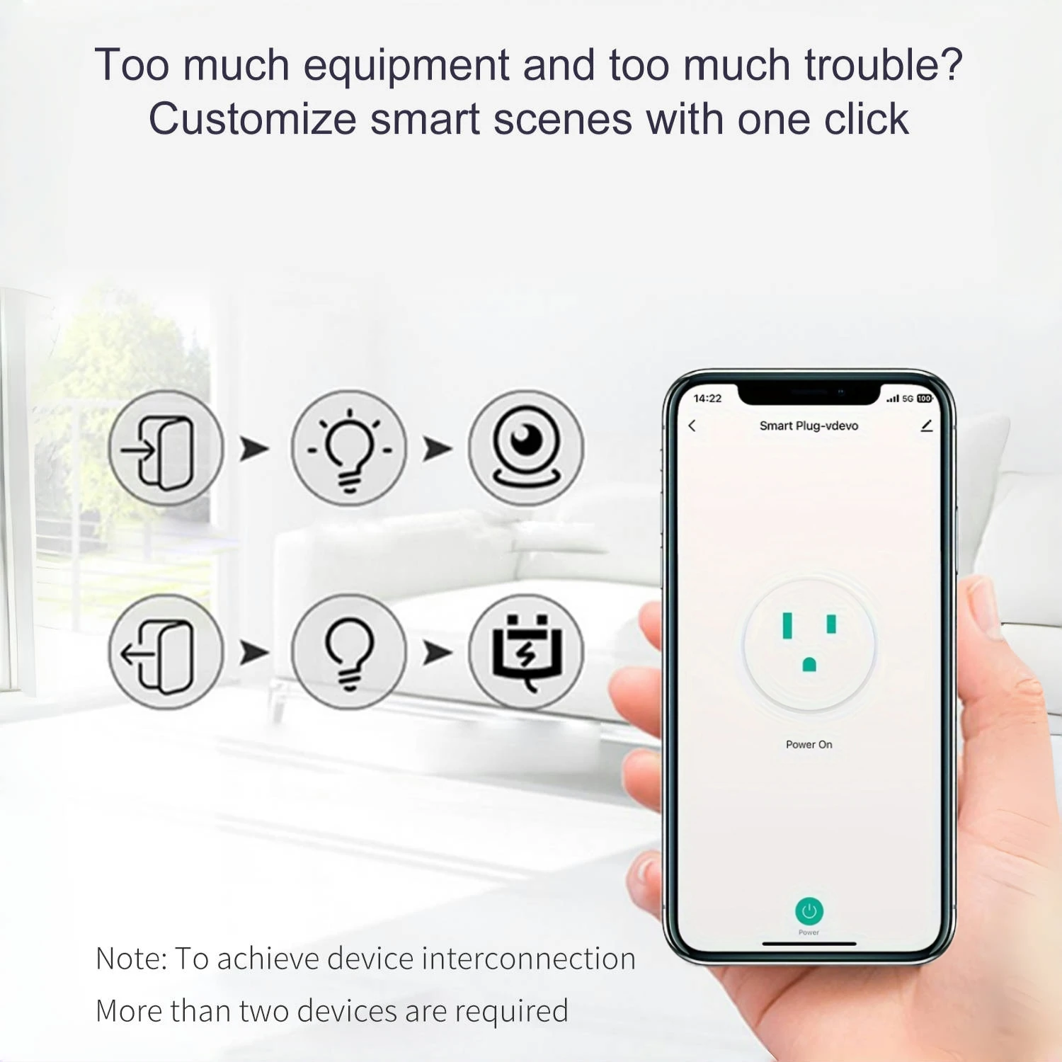 Tuya WiFi US Round 10A Smart Plug, APP Remote Voice Control, Timer Countdown Function, Works with Alexa Google Home image 3