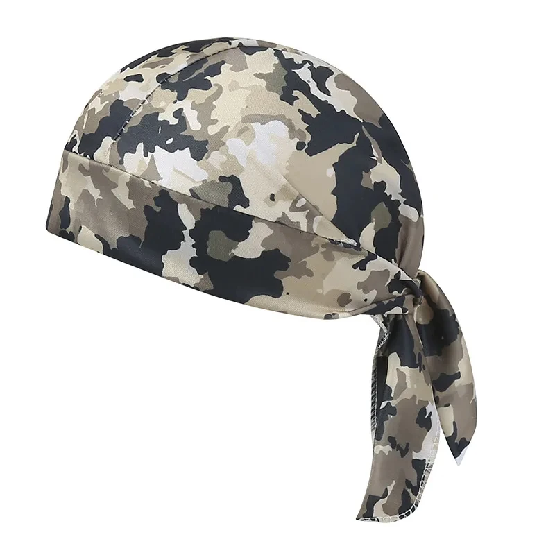 Camouflage Bandana Headscarf Head Man Pirate Hat Cycling Hood Sun Protection Sports Breathable Printed