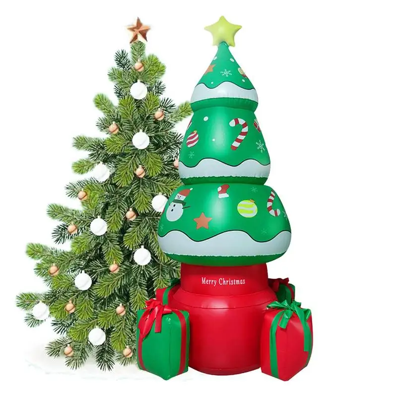 

Christmas Tree Inflatables Lighting Christmas Blow Up Yard Decorations Giant Christmas Inflatables With 3 Wrapped Gift Boxes