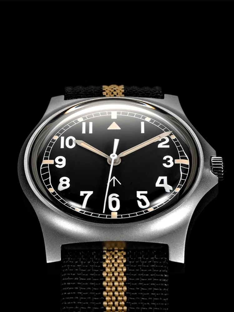 RDUNAE Retro Military Watch Quartz Movement 316L Stainless Steel K1 Mineral Glass Japan Super Luminous Sport Men Watch 3