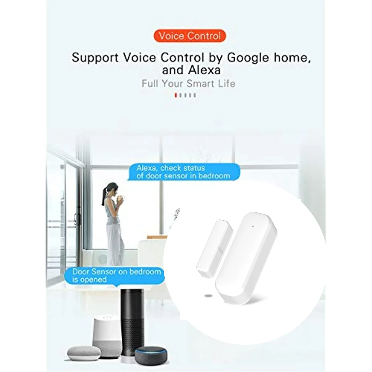 Tuya Door Sensor Window WiFi Wireless Contact Open Close Smart Life APP Remote Control Compatible With Alexa Google Assistant 4 Tuya Door Sensor Window WiFi Wireless Contact Open Close Smart Life APP Remote Control Compatible With Alexa Google Assistant 4
