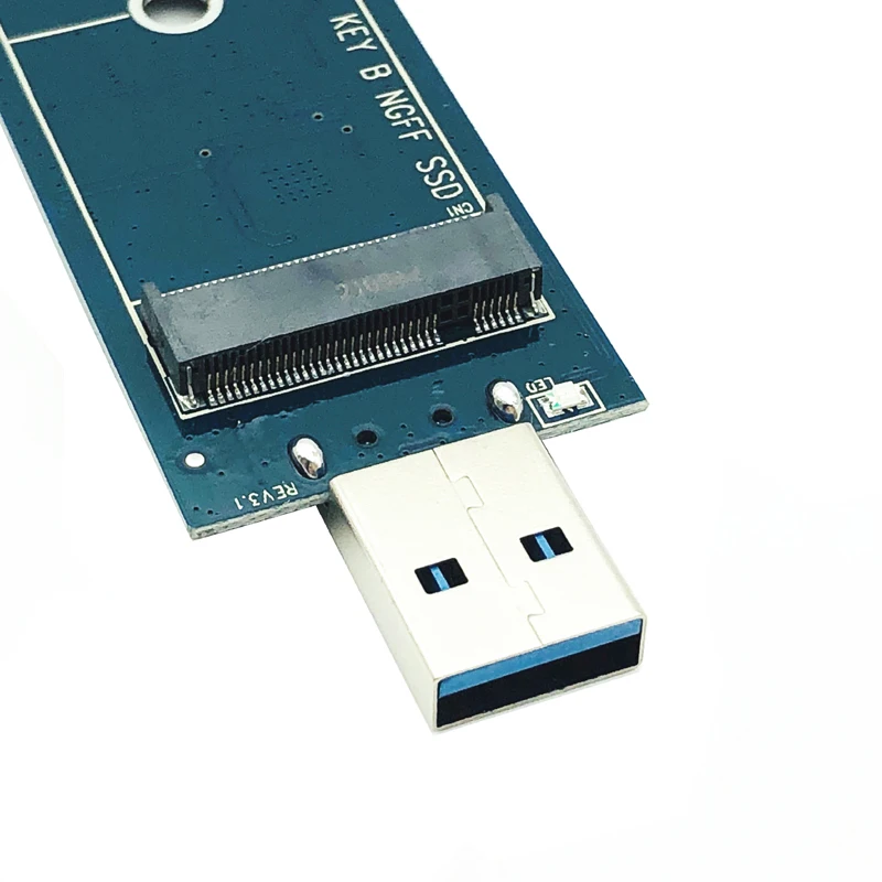 1PCS M.2 to USB adapter B Key for 2280 M2 SSD Drive NGFF converter reader