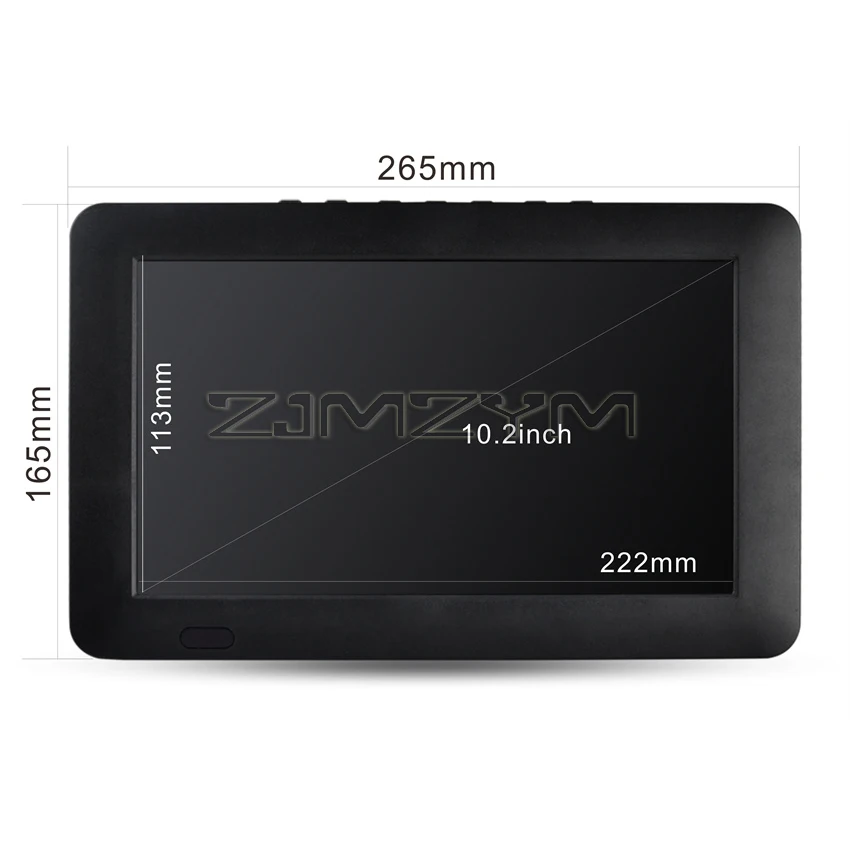 10 inch HD Portable TV DVB-T2 ATSC ISDB-T Digital and Analog Mini Small Car Television Support USB SD MP3 HDMI AV FM