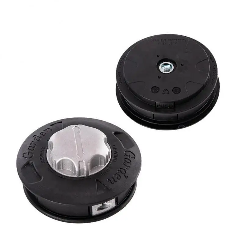M10 Universal Aluminum Nylon Brush Cutter Head Garden Bump Spool Trimmer 2 Lines Thread Cutter Tools String Saw Strimmer Garden garden brush cutter head