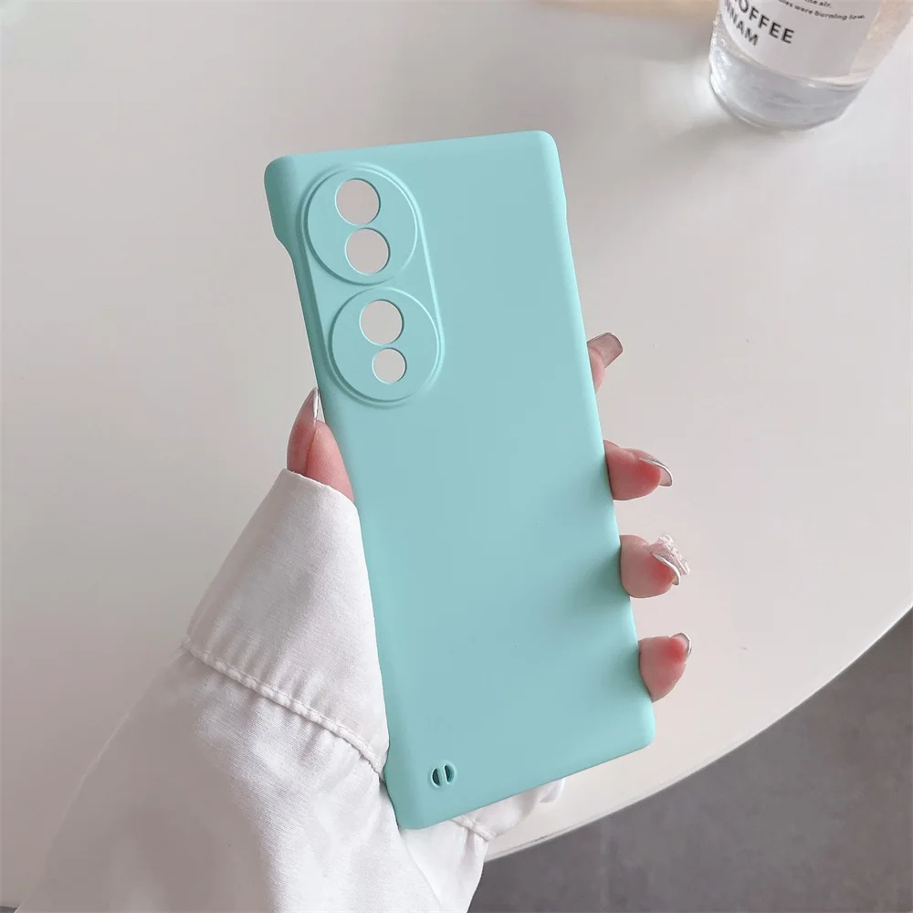 Rahmenlose, matte Hülle in Bonbonfarben für Honor70 Honor 70 Pro Plus X9 X30 Magic4 Lite 5G Schlanke, harte PC-Stoßstangenabdeckung_voghion.com