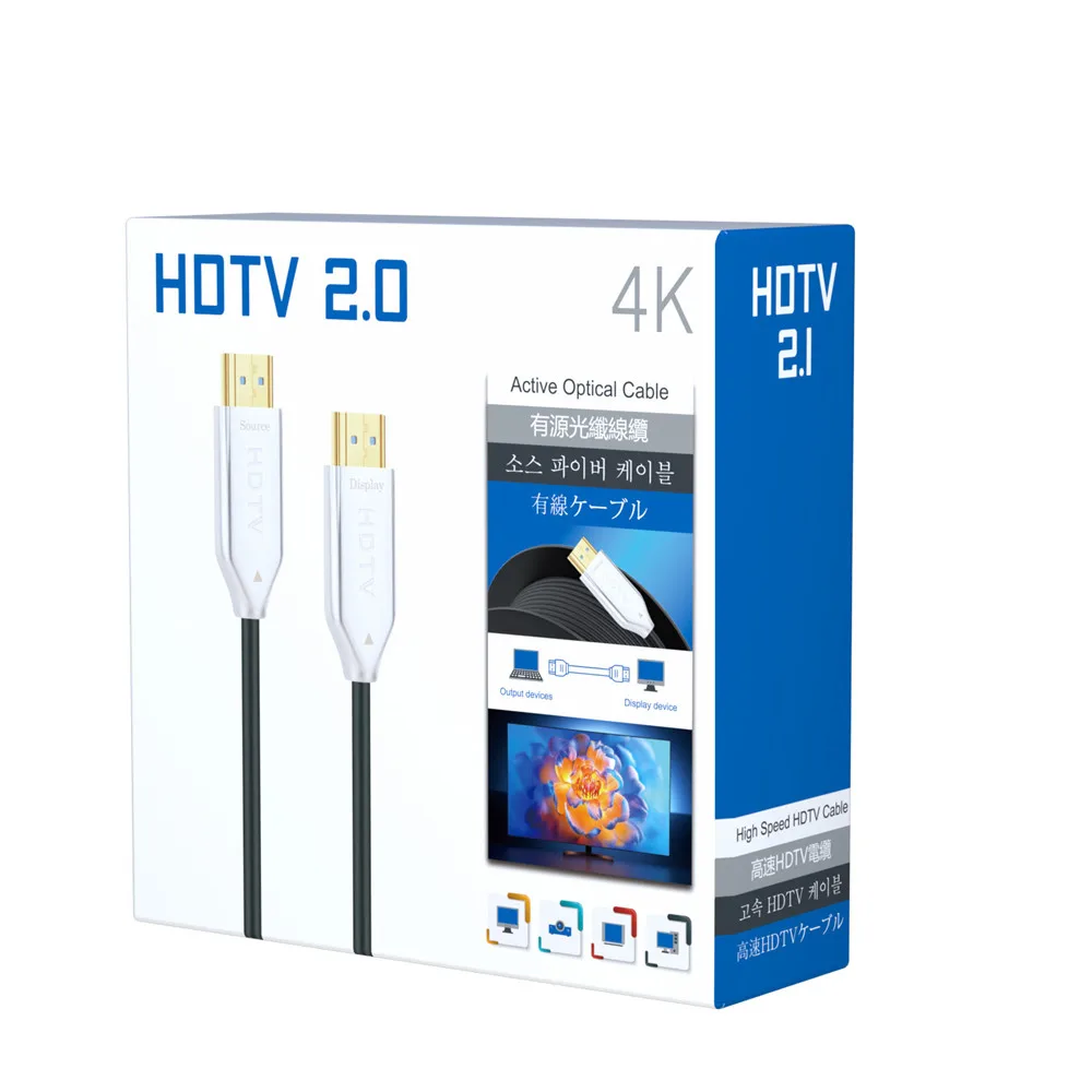 Decalcificante De Longhi 15M 20M 25M 30M HDMI TO HDMI CABLE LEAD 4K HDTV PC DISPLAY PROJECTOR EXTRA LONG | UK Schermo Gaming