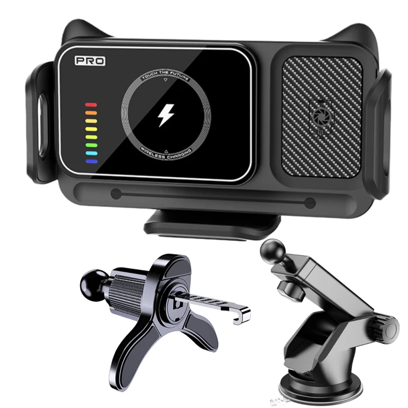 Universal Car Phone Holder Charging Stand with 360° Rotation