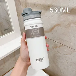 Tyeso 530ML Stainless Steel Insulated Thermal Water Bottle - 530ML (White)