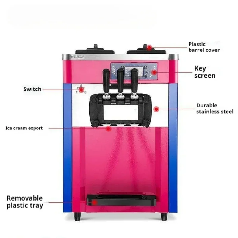 Commercial Ice Cream Machine Automatic  Electric Soft Ice Cream Maker Maquina Para Helado Sorvete 3