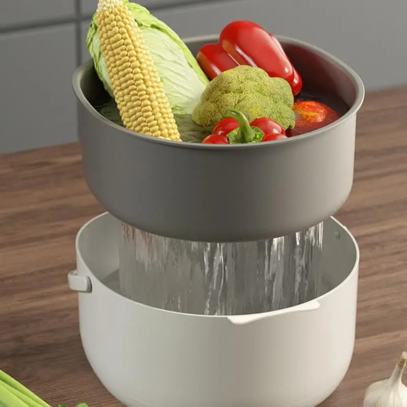 Fruit Cleaner Device Ultrasonic Cleaning Machine Basket Portable Fruit And Vegetable Cleansing Machine For Rice Bean Meat