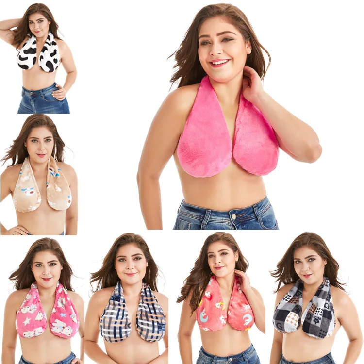 Tube Top Towel Bra European and American Tube Top Big Chest Small Bra One-piece Underwear Bra Sexy Back