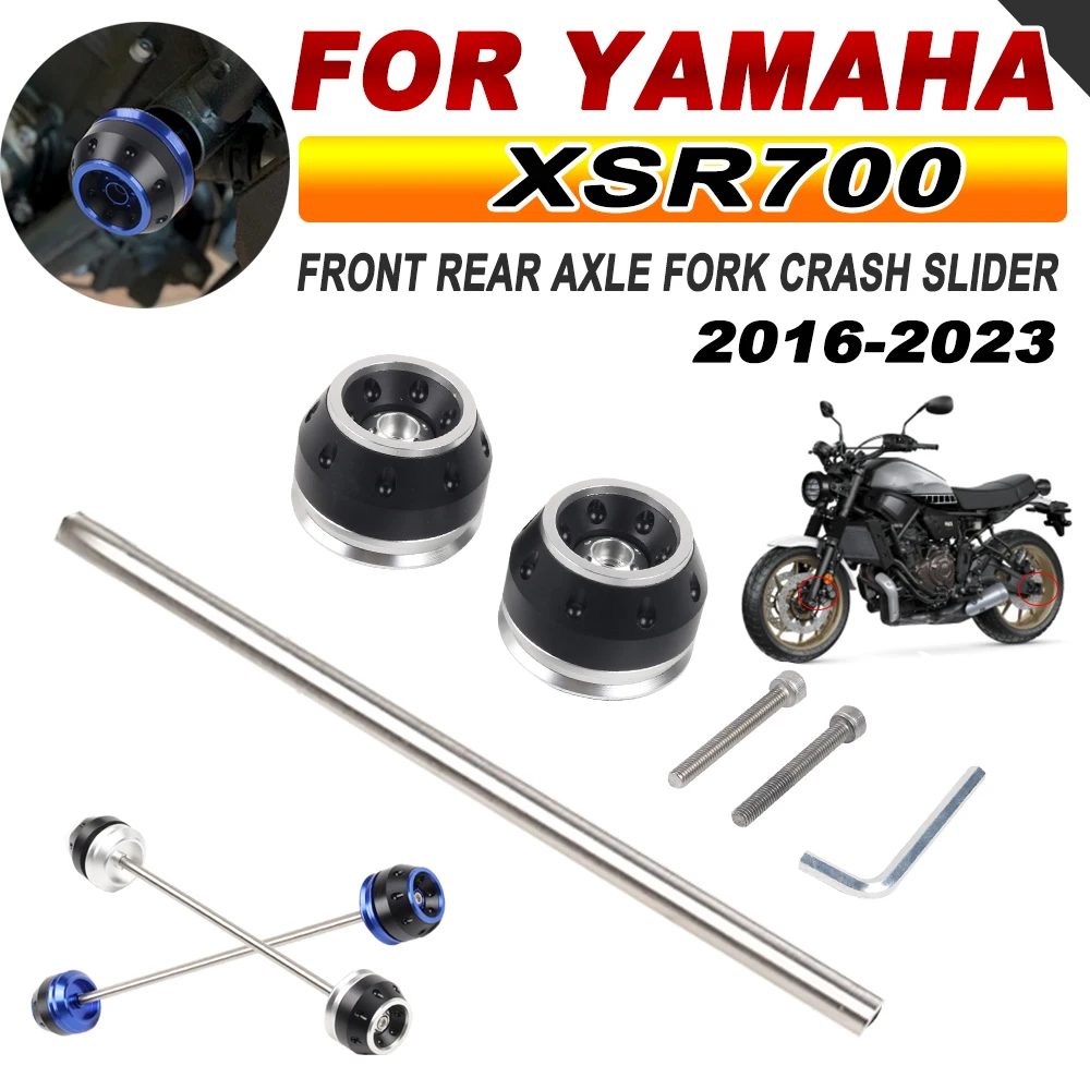 2023 Per Yamaha Xsr700 Xsr 700 2016 2017 - 2021 2022 Accessori Moto Assale Anteriore Posteriore Forcella Crash Sliders Protezione Ruota