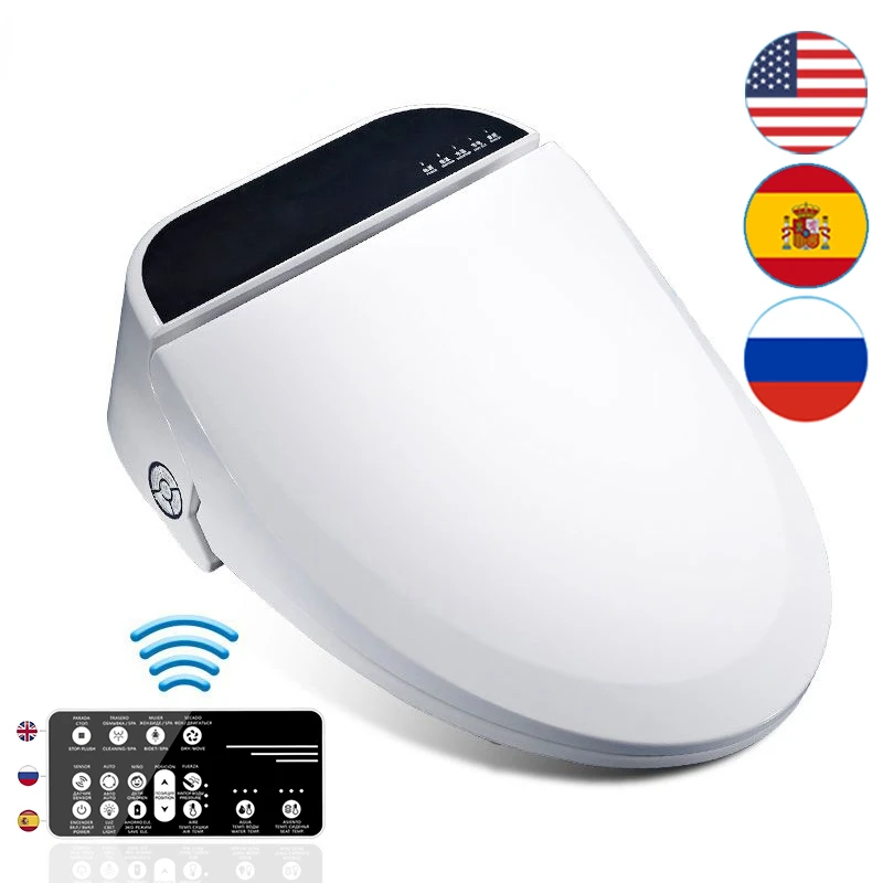 Coprisedile Wc Intelligente, Bidet Elettronico, Wc Con Riscaldamento Pulito E A Secco, Copertura Intelligente