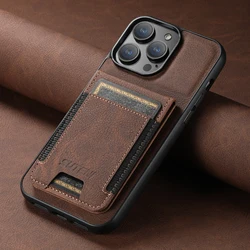 SUTENI PU Leather Phone Holster with Card Wallet - Available in Black, Blue, and Brown - iPhoneX - XS (Brown)