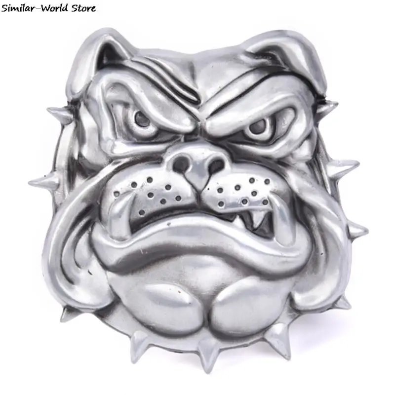 남성용 영국 불독 금속 합금 벨트 버클, 카우보이 펑크 패션 버클 Best5 남성용 영국 불독 금속 합금 벨트 버클, 카우보이 펑크 패션 버클 Best5