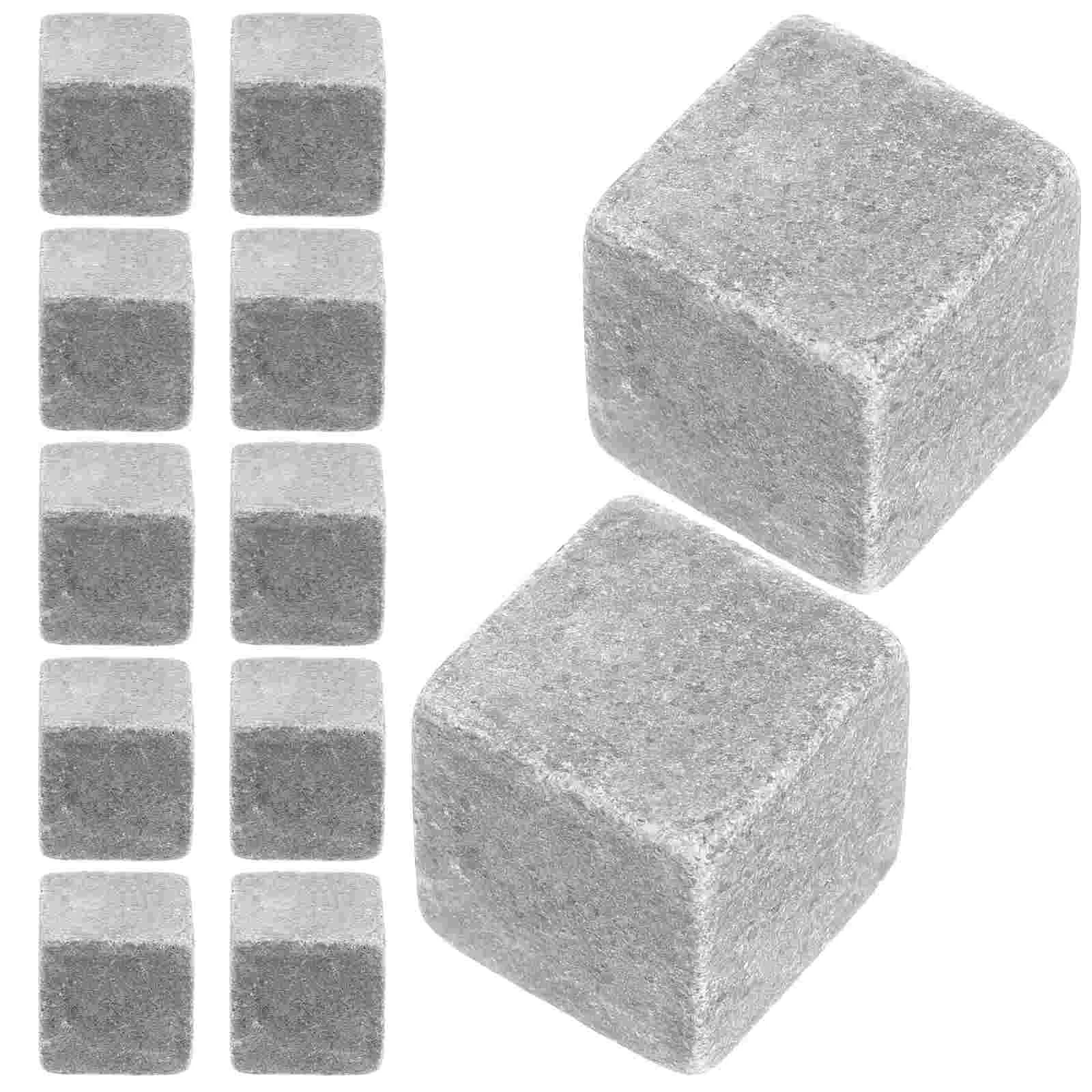 12 Pcs Ice Cream Whiskey Stone Cubes Rock Household Whisky Marble Wear-resistant Rocks Reusable Stones Convenient