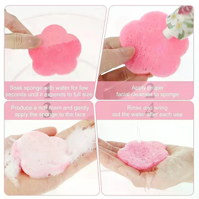 20개입/박스 압축 페이셜 스펀지 화장용 하이드로테라피 스펀지 스파 페이스 패드 데일리 클렌징 메이크업 제거 각질 제거용