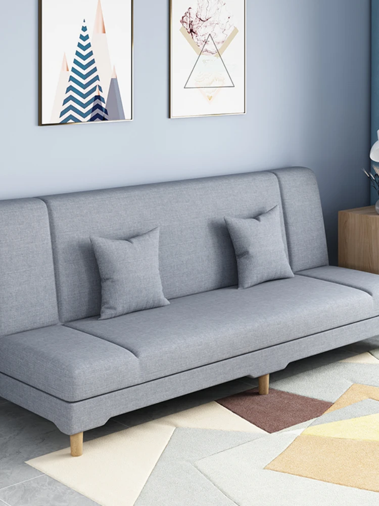 

Диван для маленькой квартиры, гостиной, диван-кровать, складной двухцелевой простой экономичный небольшой диван из ткани для аренды