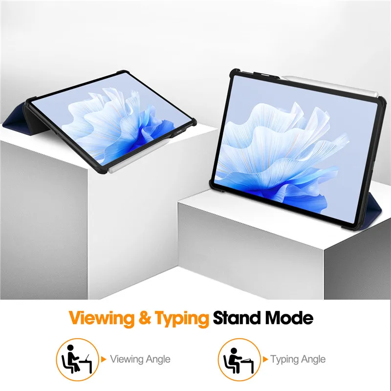 Trójskładana ochronna obudowa Funda 2023 do tabletu Huawei Matepad Air 11,5" z klapką z tyłu z tworzywa sztucznego do etui Huawei Matepad Air 11,5"_voghion.com