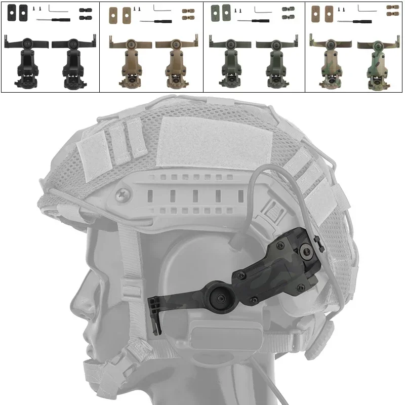 

Tactical Headset Bracket for OPS Core Team Wendy Helmet Rail Adapter Military Hunting Shooting Headphone Bracket Mount Kit