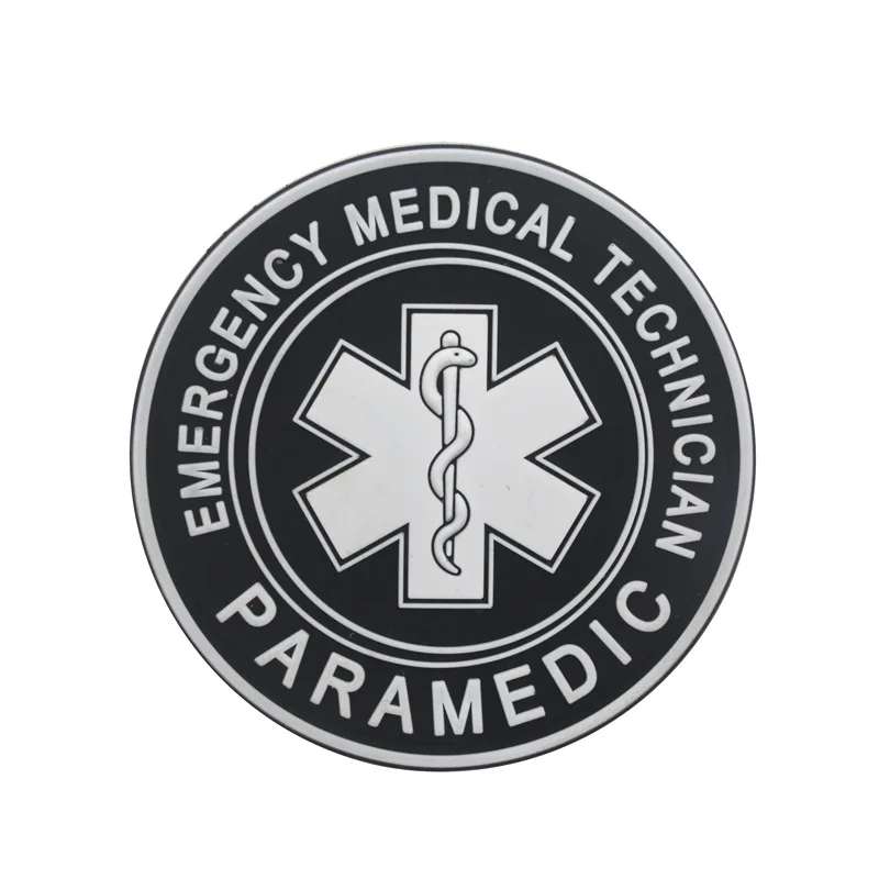 Tactical Rescue Star of Life Embroidered Patch - Paramedic First Aid Emblem