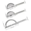 180 Degree Protractor Metal Angle Finder Angle Ruler Woodworking Tools Measuring Ruler Angle Meter Stainless Steel Goniometer 6